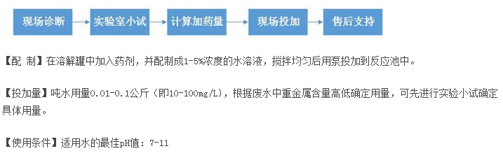 重金属去除剂使用方法