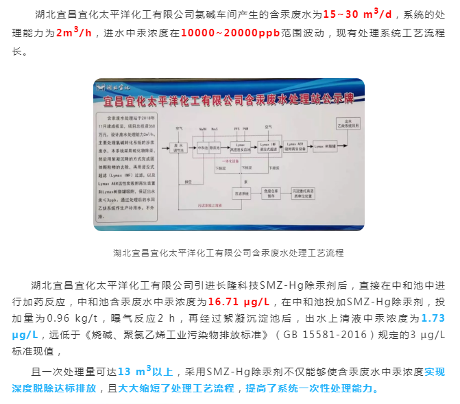 SMZ-Hg除汞剂应用案例