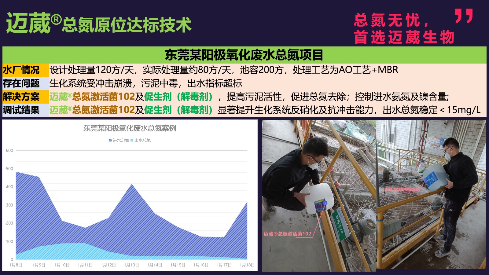 东莞某阳极氧化废水总氮脱除项目-污泥解毒